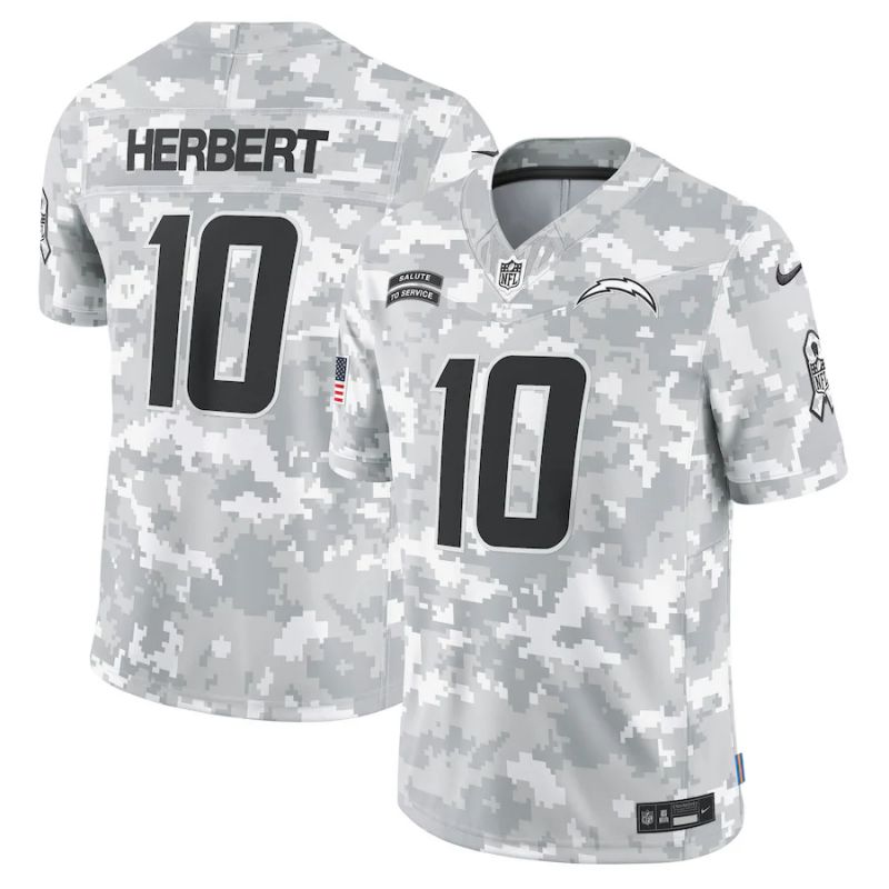 Men Los Angeles Chargers #10 Herbert Nike Arctic Camo 2024 Salute to Service Limited NFL Jersey->indianapolis colts->NFL Jersey